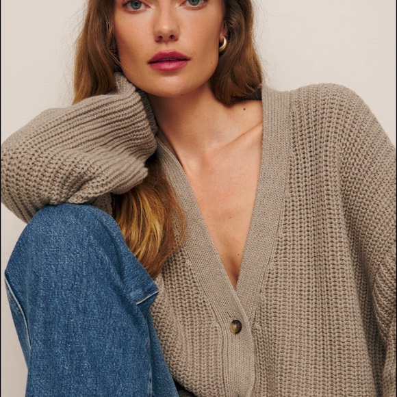 Reformation Sweaters - Reformation Maya Cotton Cashmere Oversized Cardigan